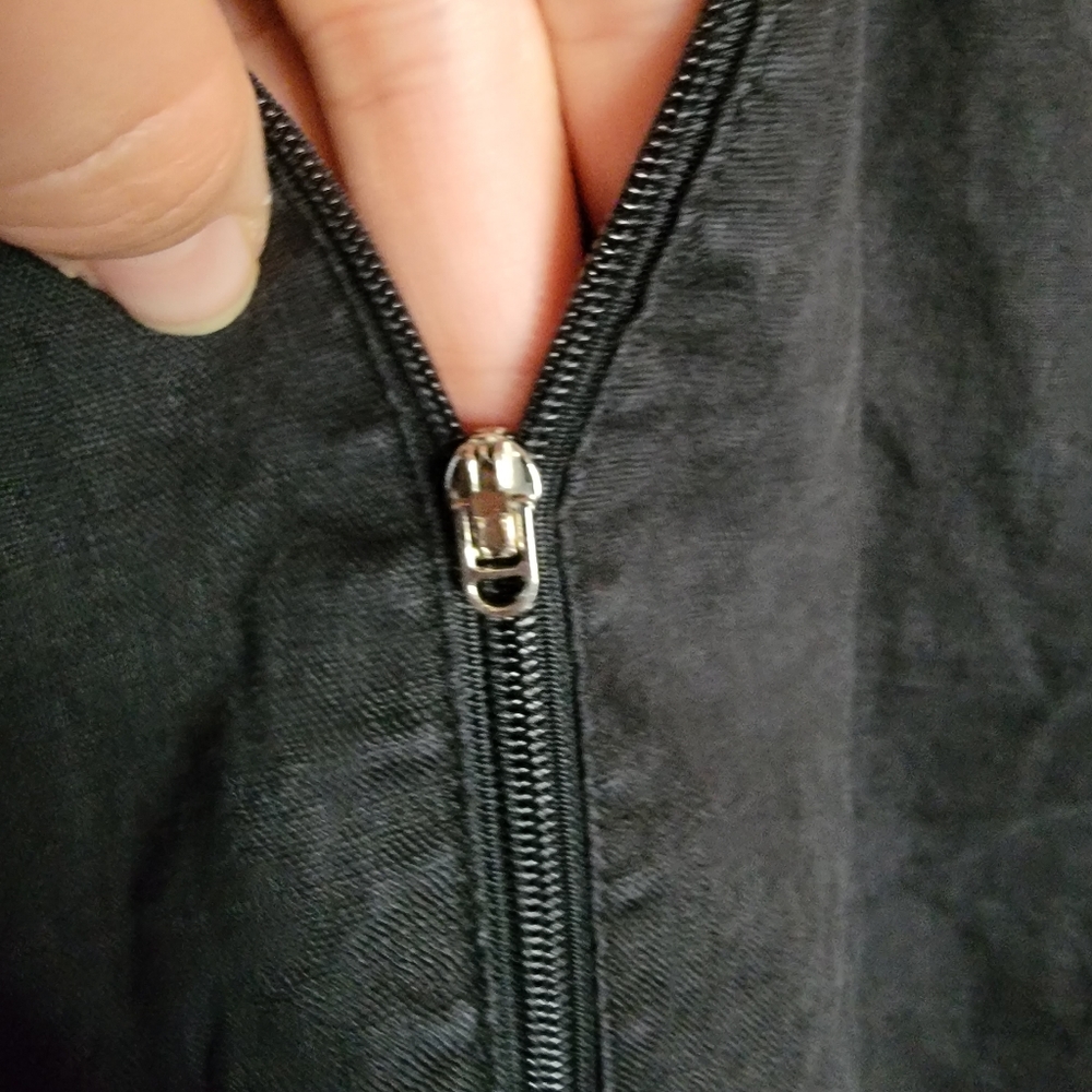 Grace Elements 100% Linen Jacket Black Lightweigh… - image 6